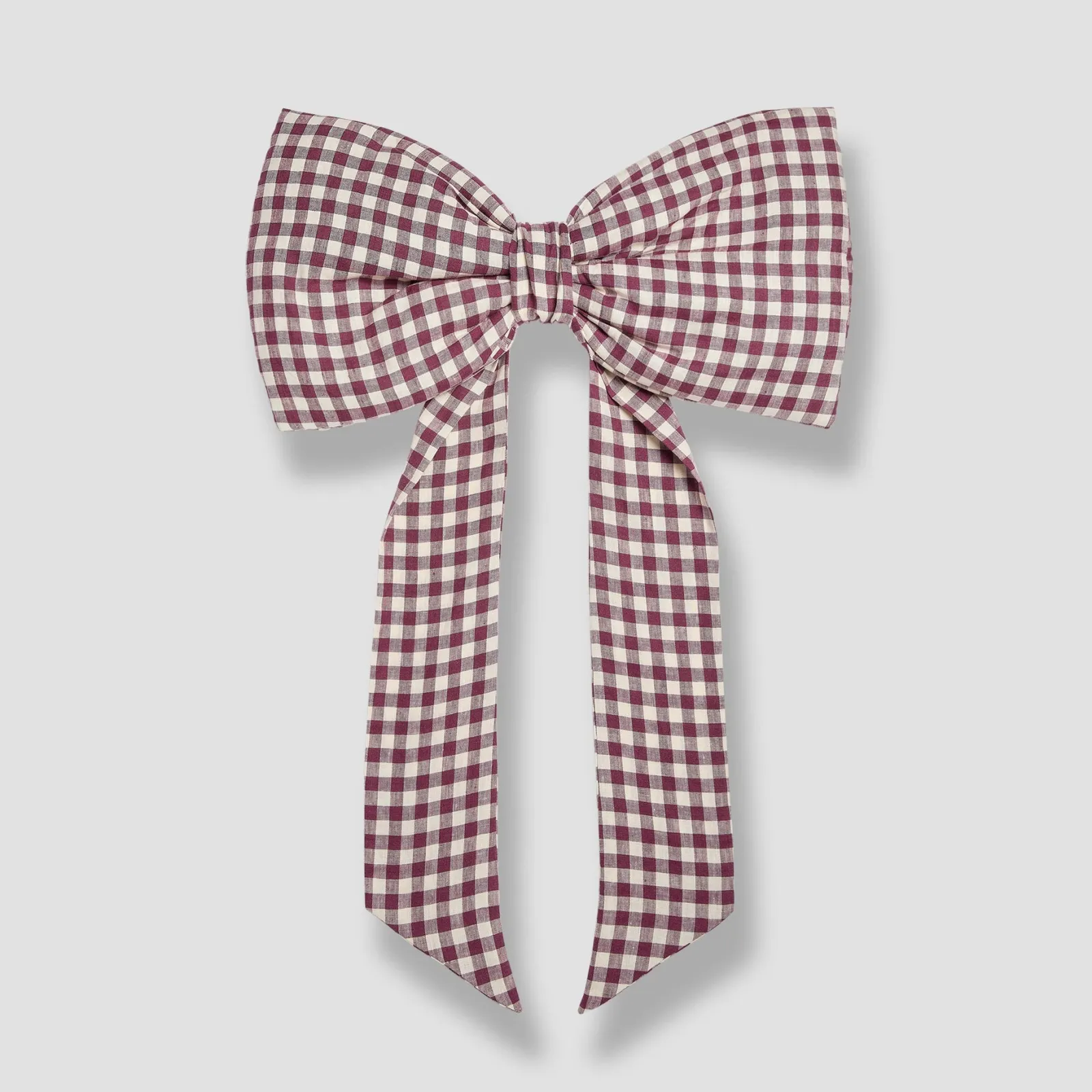 Piglet in Bed Linen Bow Berry Gingham Cheap