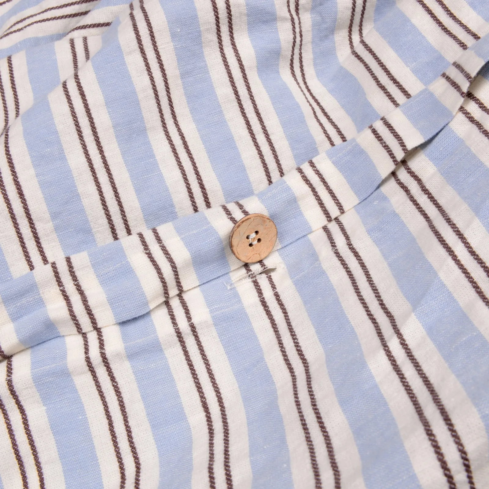 Piglet in Bed Linen Blend Duvet Cover Bluebell Somerley Stripe Online