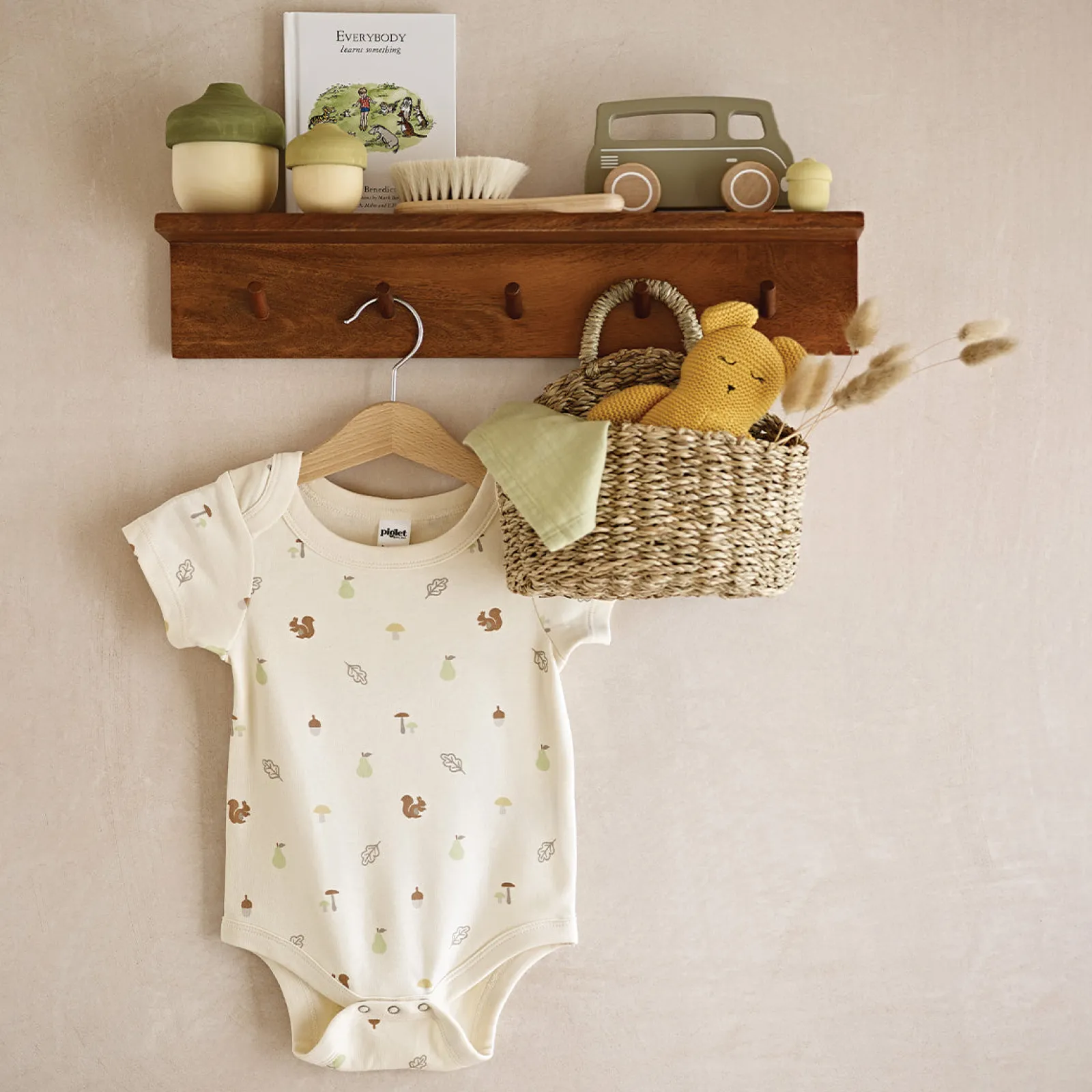 Piglet in Bed Body Suit Chalk Store