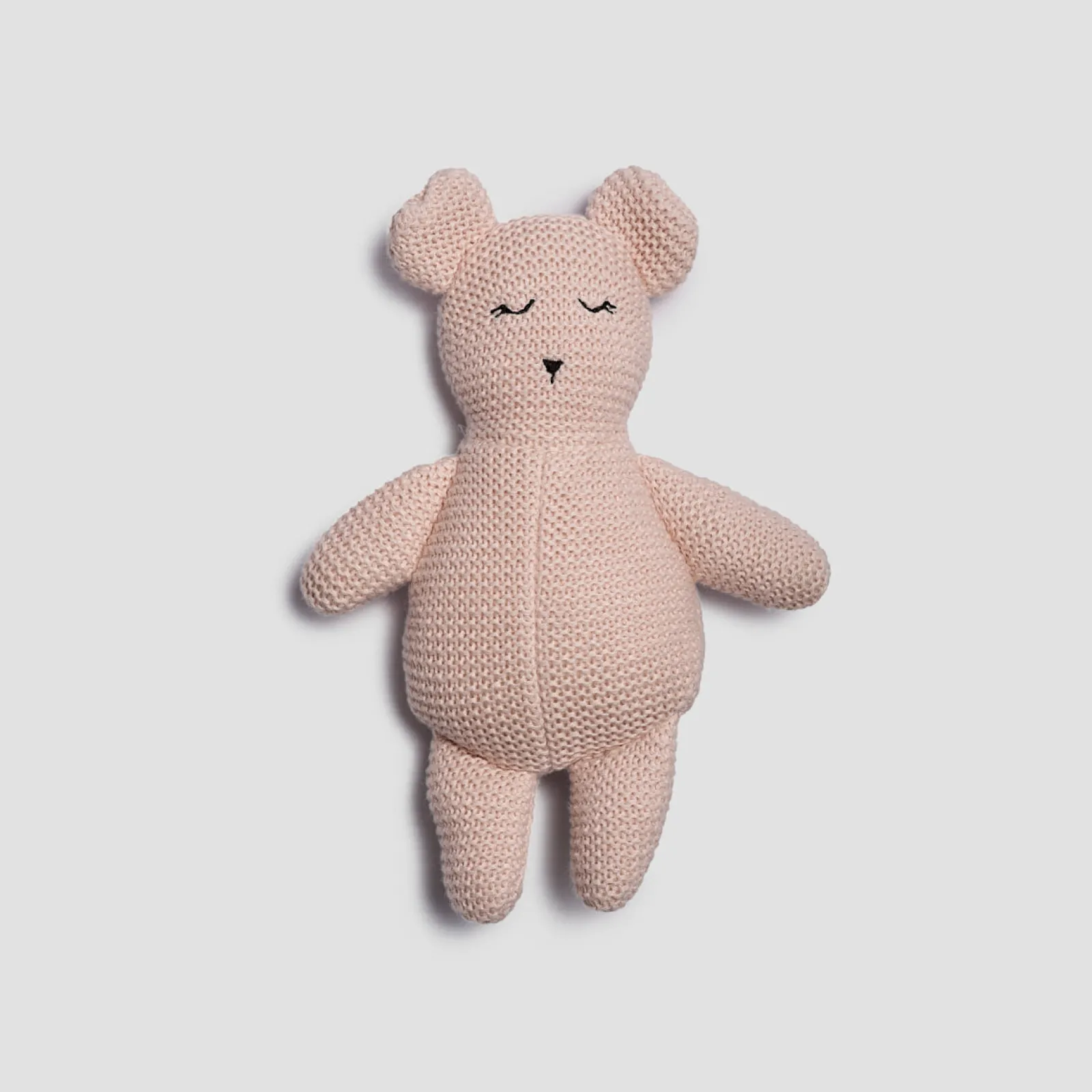 Piglet in Bed Knitted Teddy bear Chalk Discount