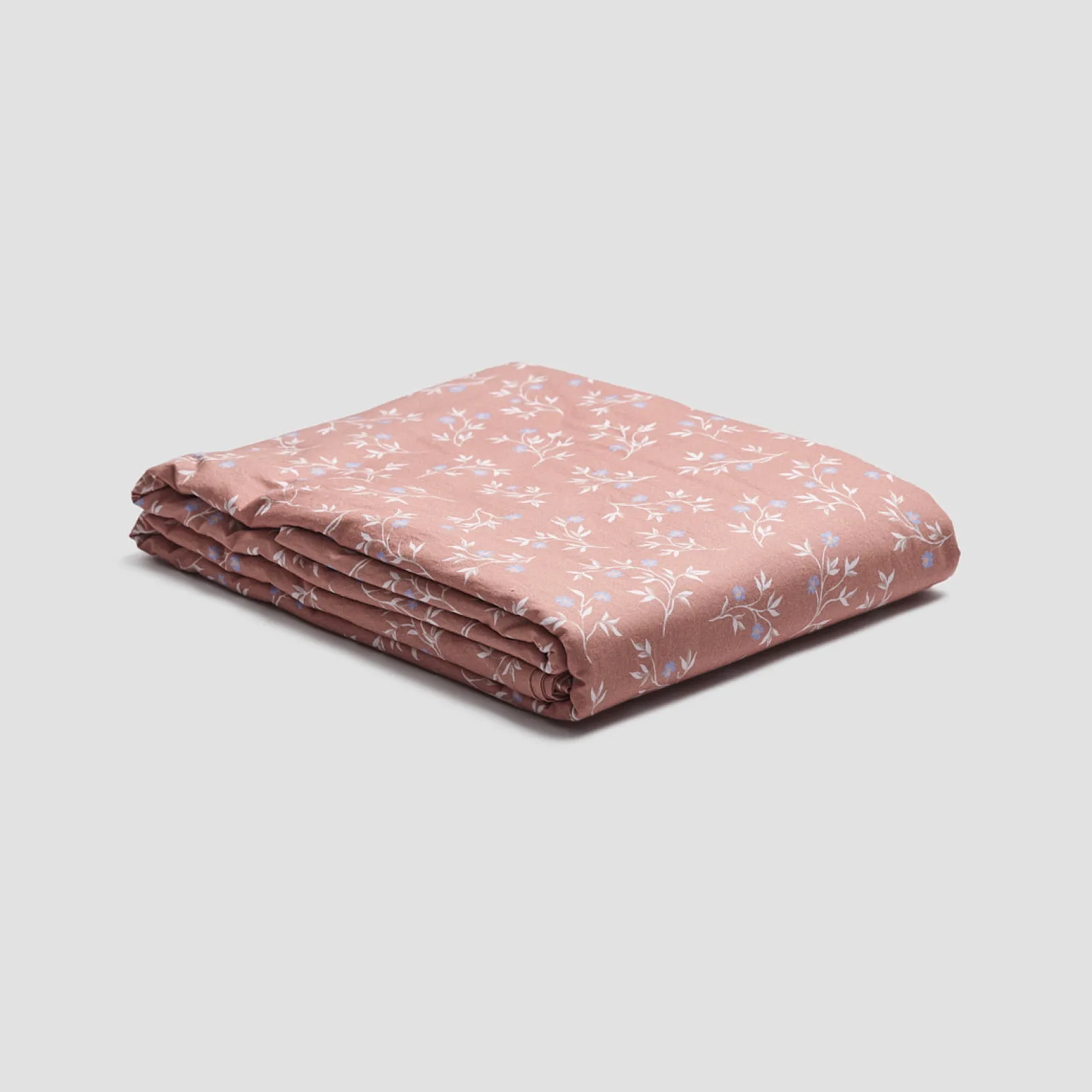 Piglet in Bed Floral Cotton Flat Sheet Chestnut New