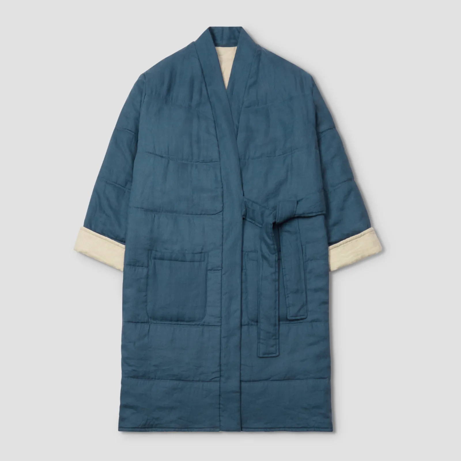 Piglet in Bed Linen Housecoat Deep Teal Discount