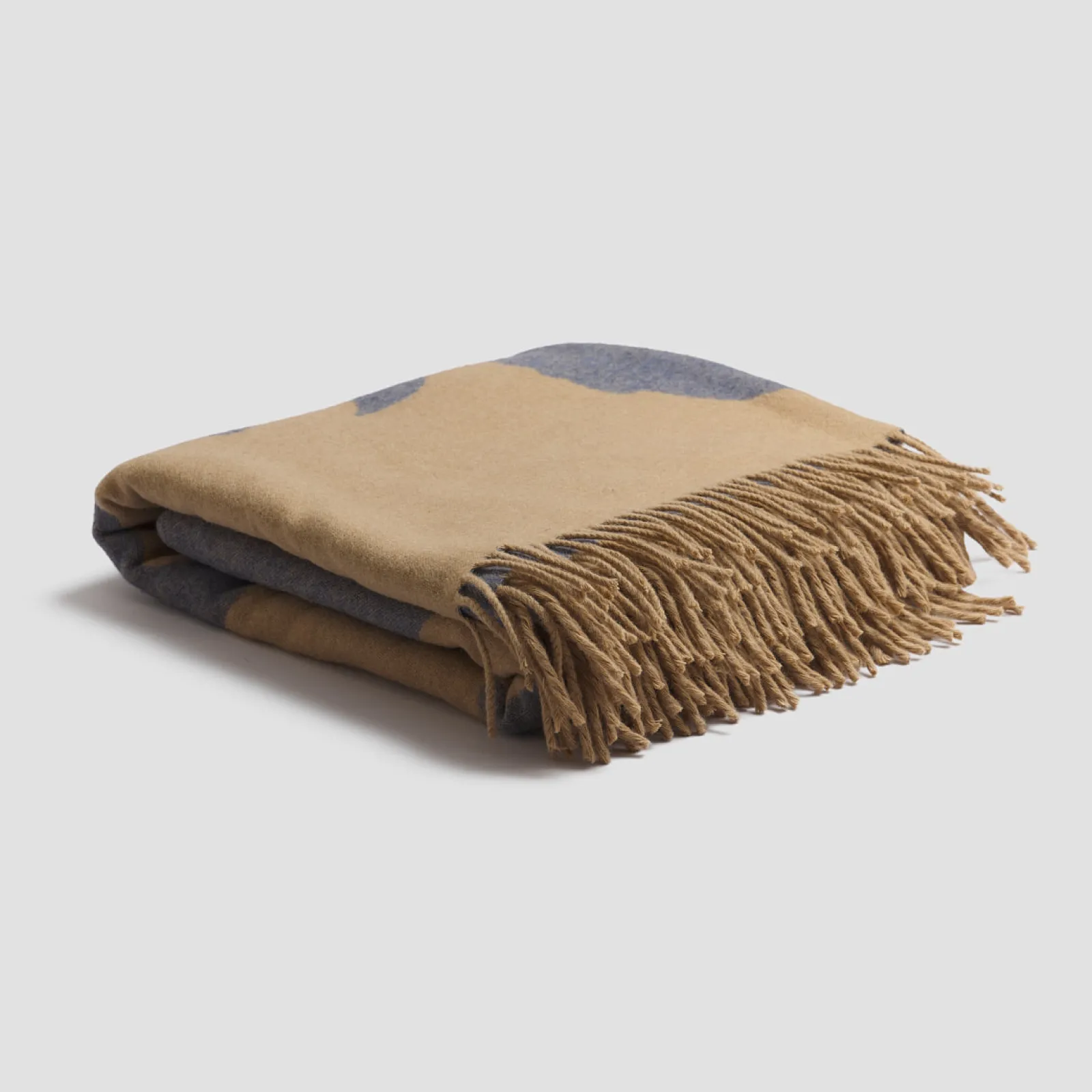 Piglet in Bed Botanical Wool Blanket Dusk Blue Hot