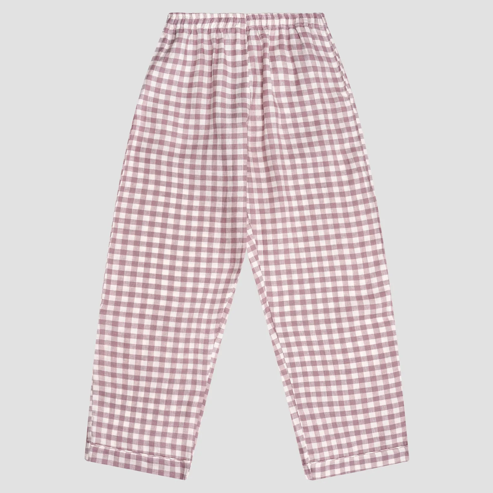 Piglet in Bed Linen Women's Pajama pants Elderberry Gingham Store