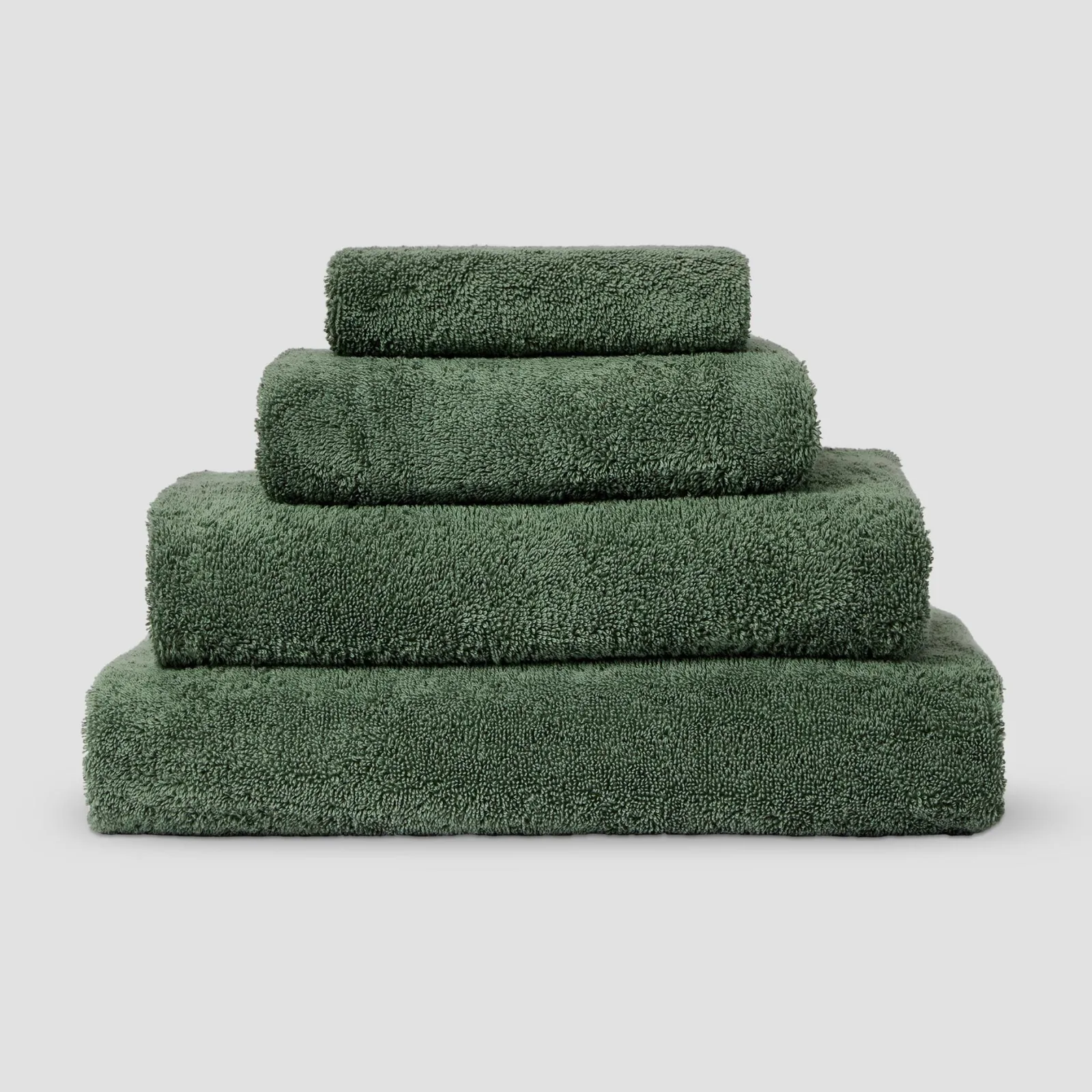 Piglet in Bed Organic Cotton Towels Elm Green Cheap