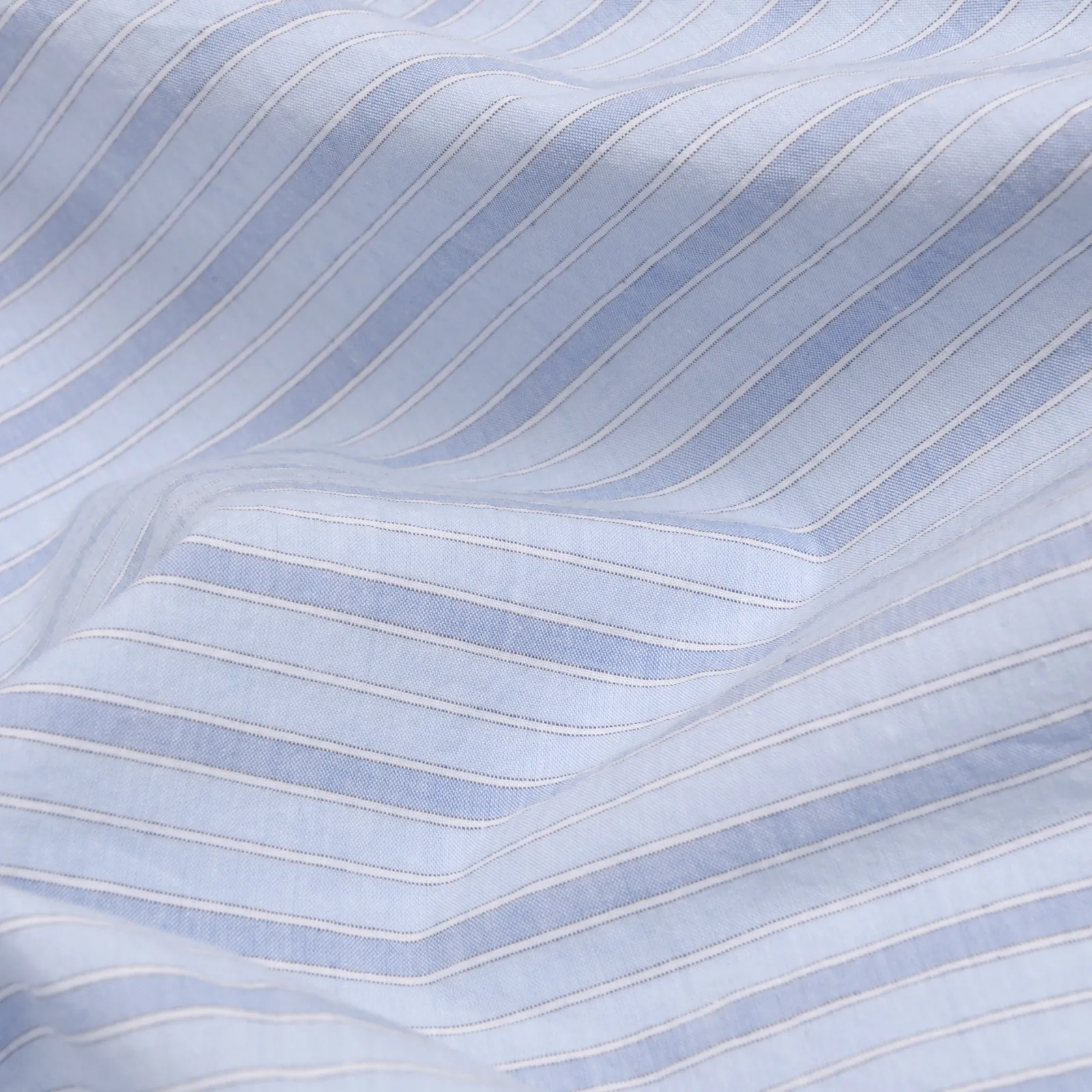 Piglet in Bed Pale Blue Favorite Shirt Stripe Cotton Flat Sheet Pale Blue Stripe Shop