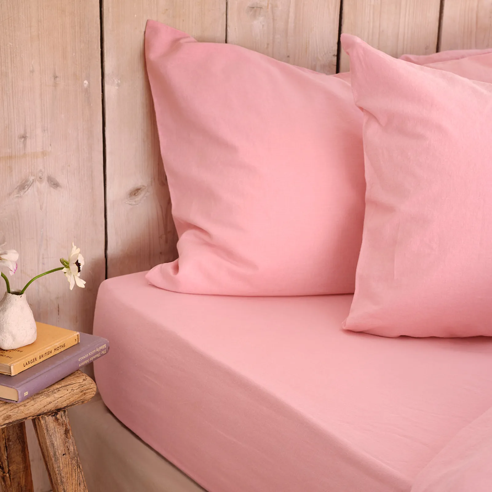 Piglet in Bed Linen Blend Fitted Sheet Pink Bloom Online