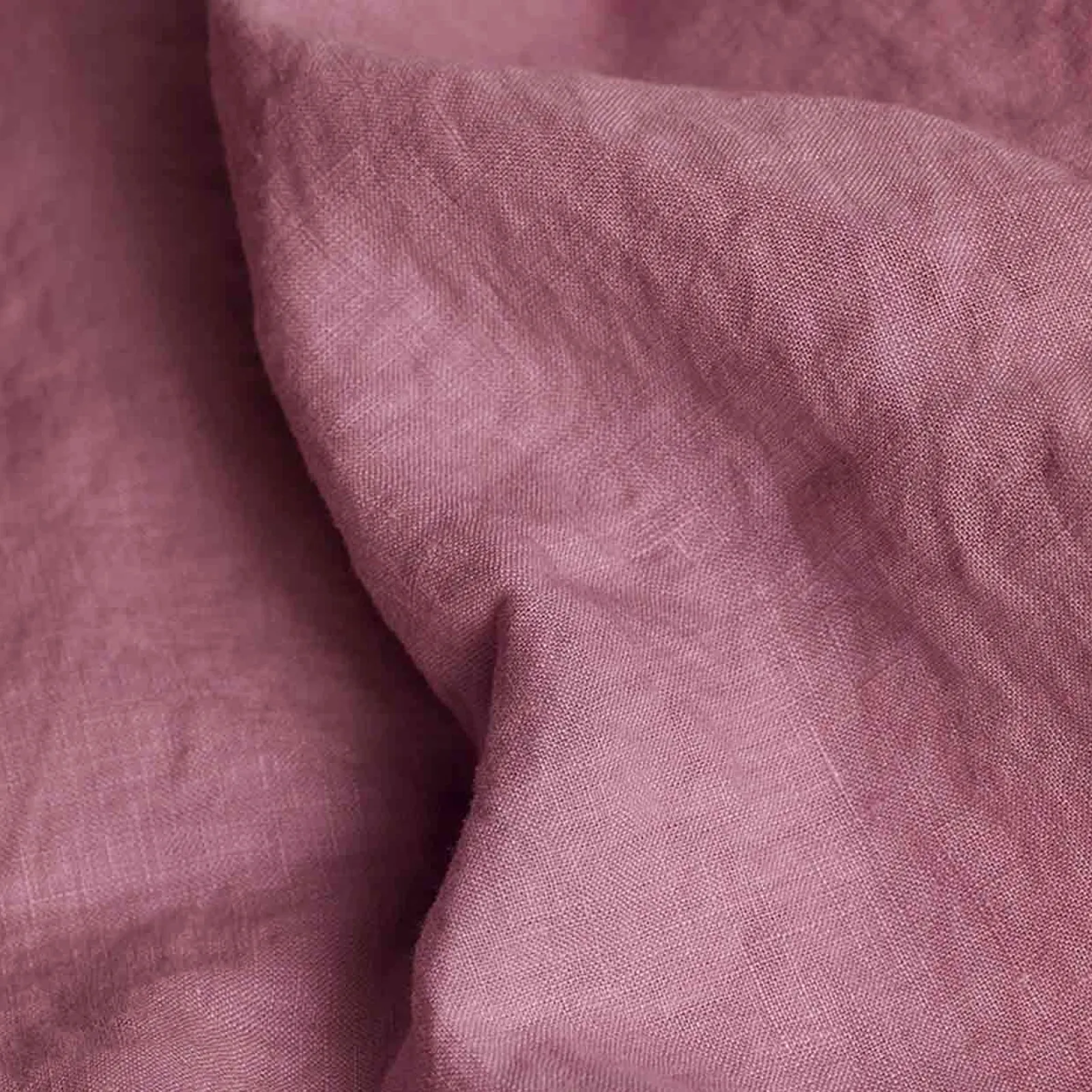 Piglet in Bed Raspberry 100% Linen Flat Sheet Cheap