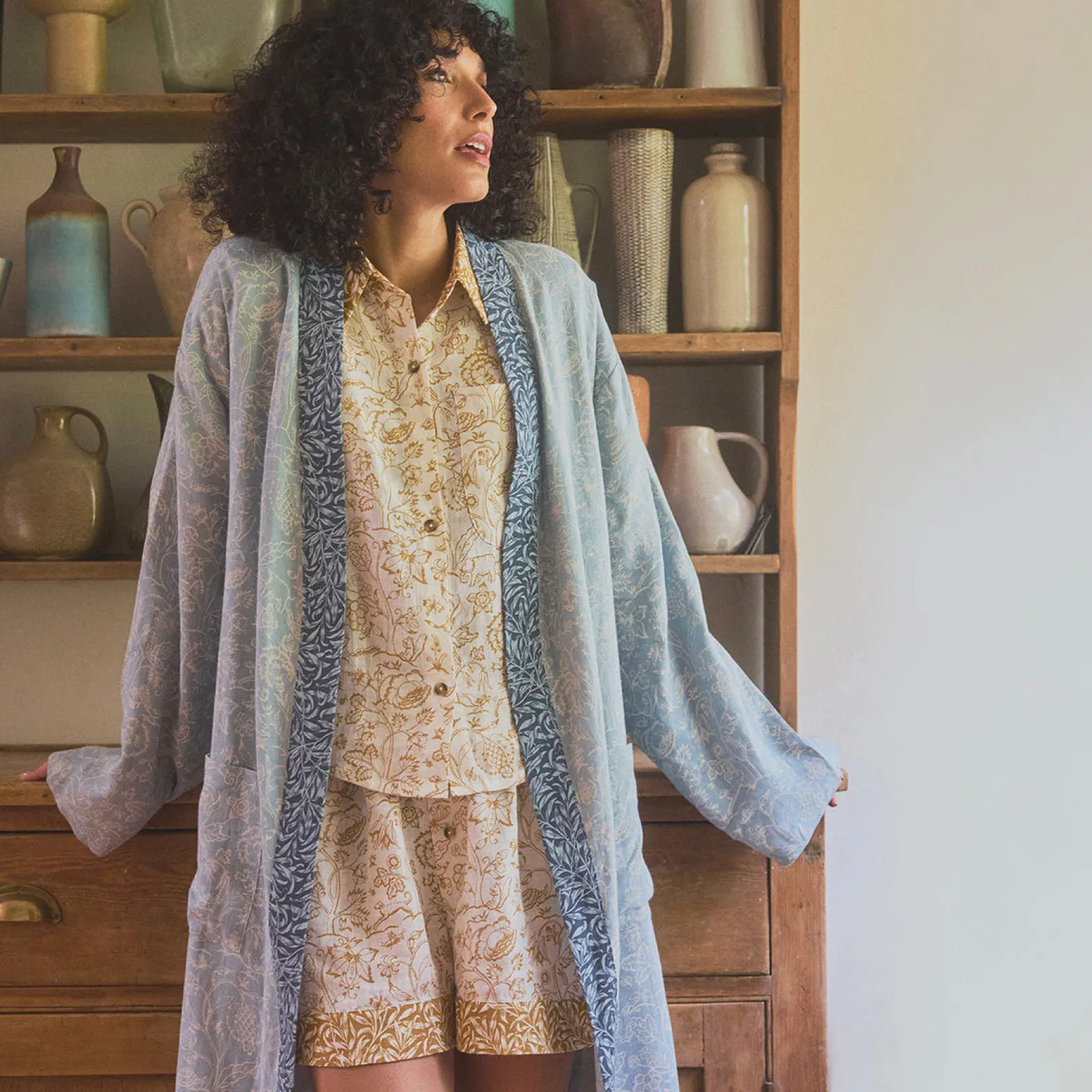 Piglet in Bed River Wandle Middlemore Linen Robe Middlemore River Wandle Fashion