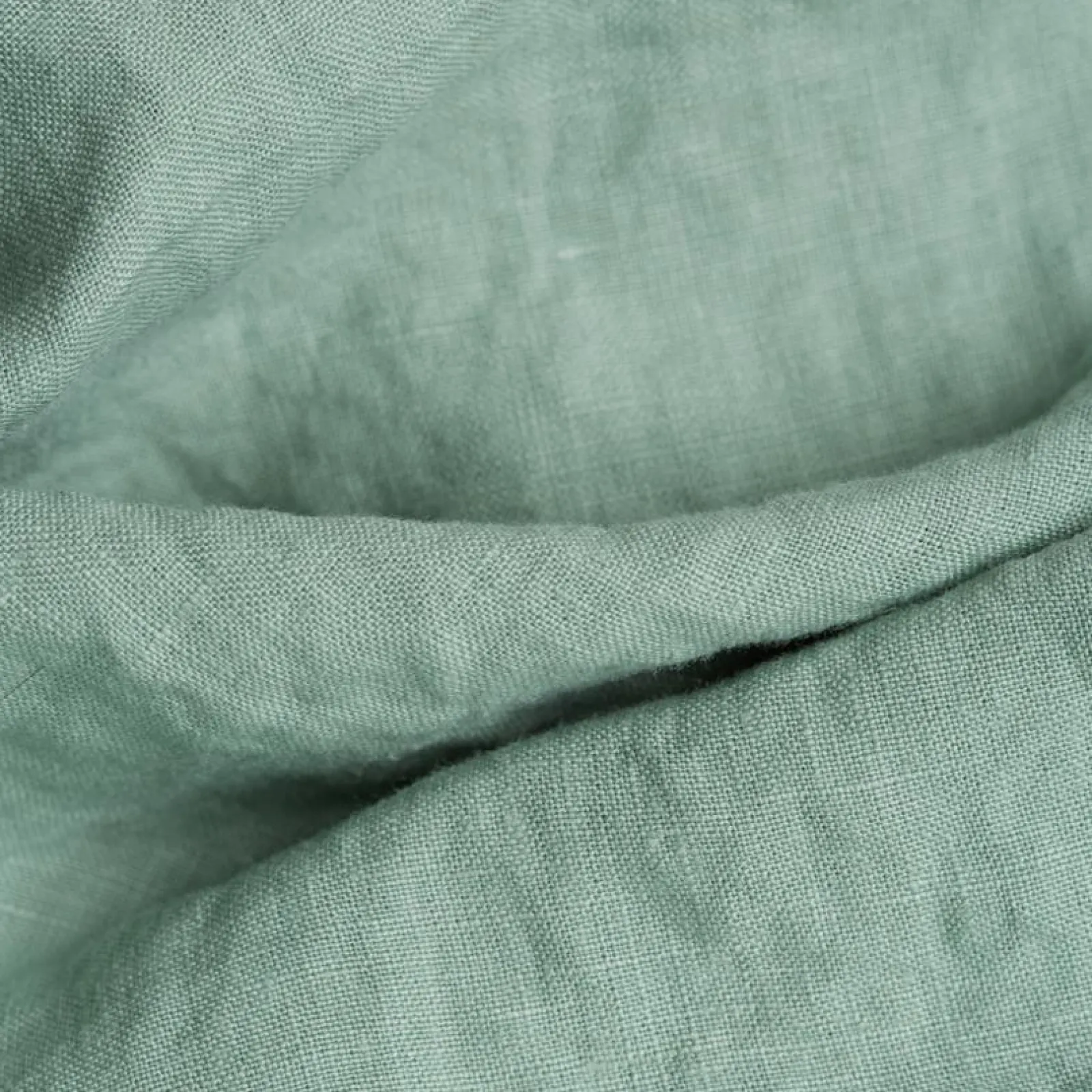 Piglet in Bed 100% Linen Fitted Sheet Sage Green Best