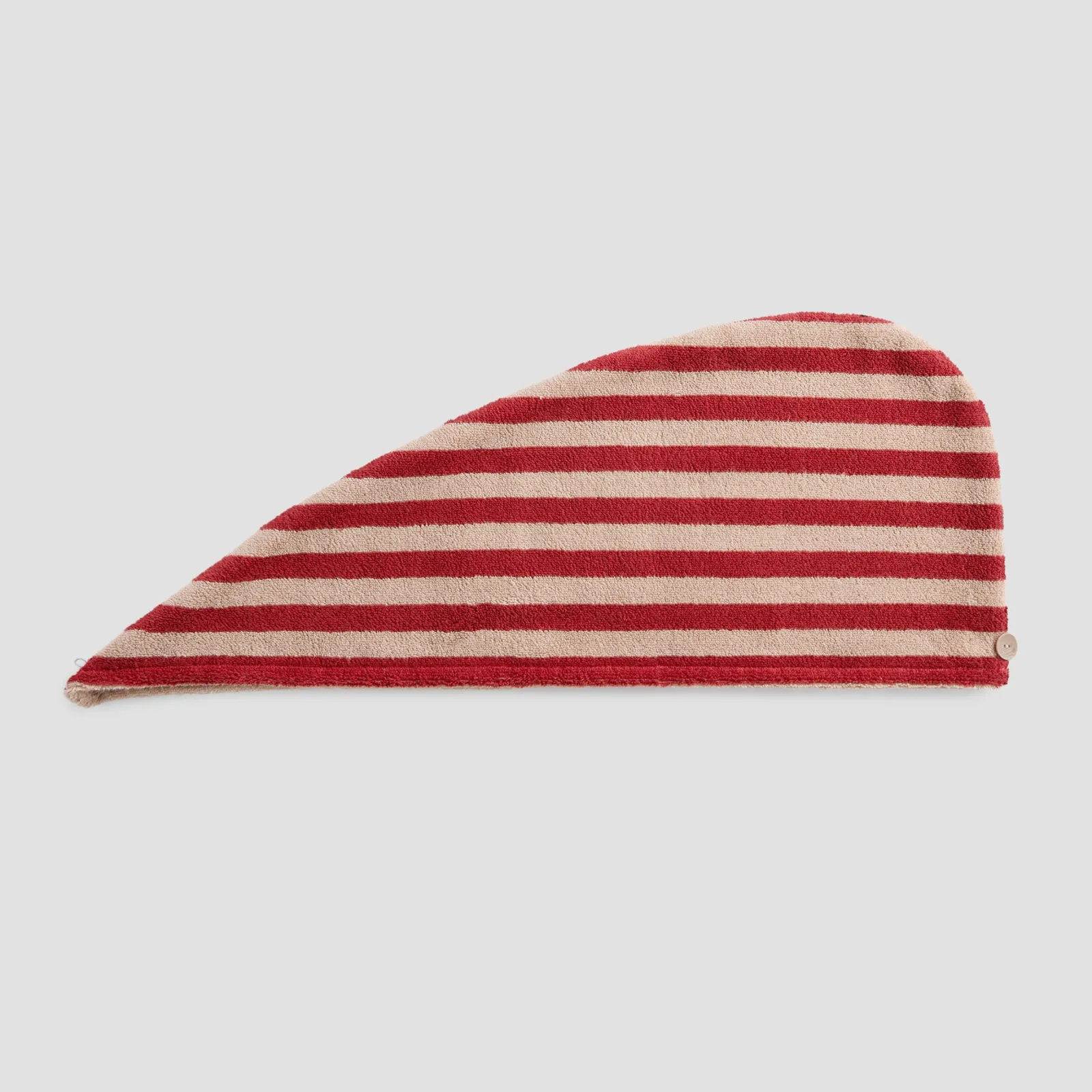 Piglet in Bed Cotton Hair Wrap Sandstone Red Pembroke Stripe Sale