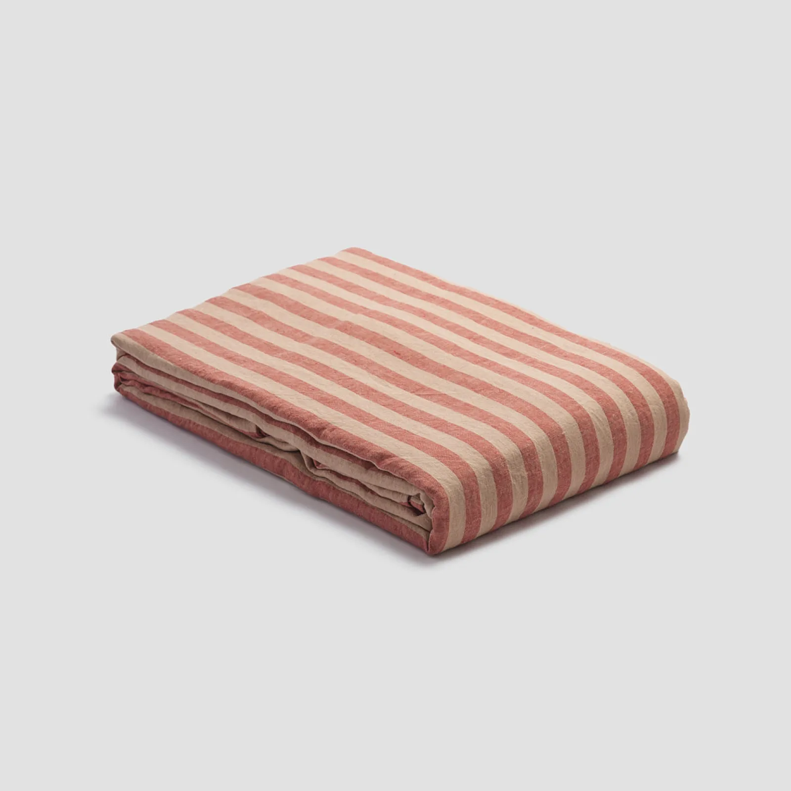 Piglet in Bed Sandstone Red Stripe 100% Linen Duvet Cover Sandstone Red Pembroke Stripe Cheap