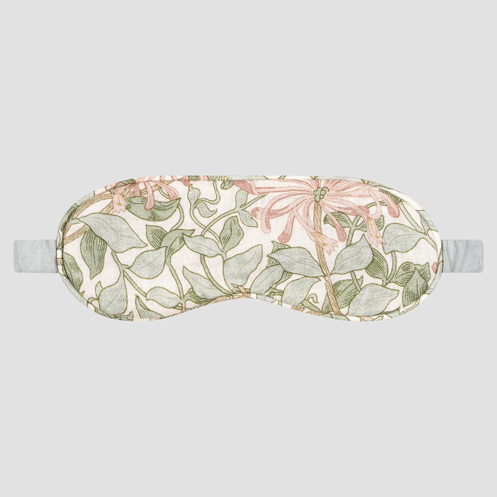 Piglet in Bed Soft Sage Honeysuckle Linen Sleep Mask Honeysuckle Soft Sage Outlet