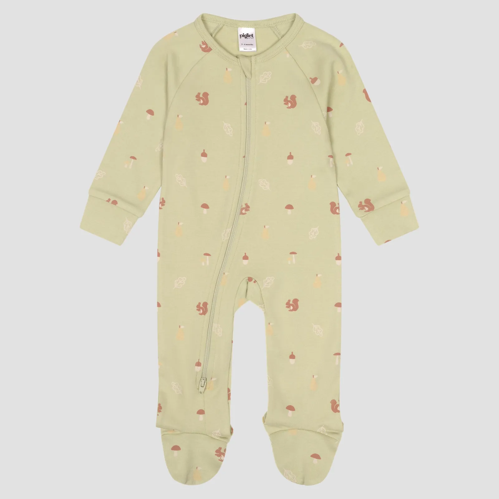 Piglet in Bed Long Sleeve Sleepsuit Sweet Pea New