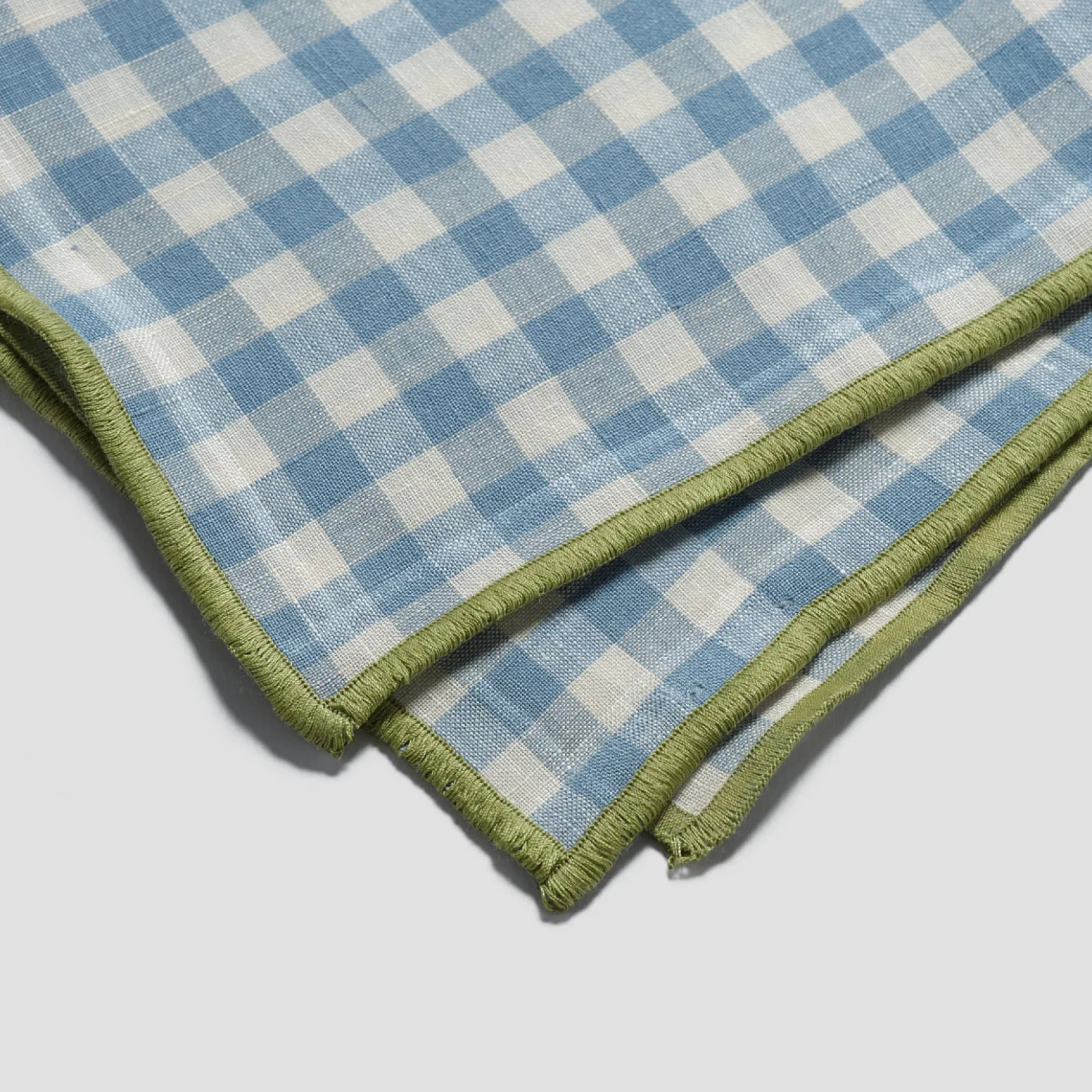 Piglet in Bed Linen Table Runner Warm Blue Gingham Store