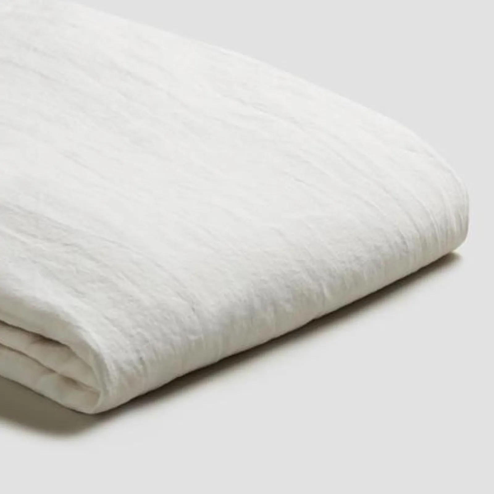 Piglet in Bed 100% Linen Flat Sheet White Clearance